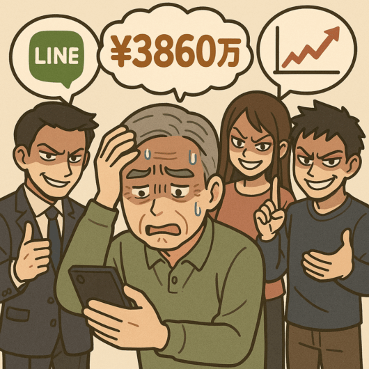 「貯金がつきたなら借りてでも振り込んで」SNS投資詐欺で75歳男性が3860万円だましとられる