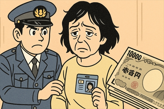 受け子で「固定給」40万円、「社員証」も所持 詐欺容疑で女を逮捕