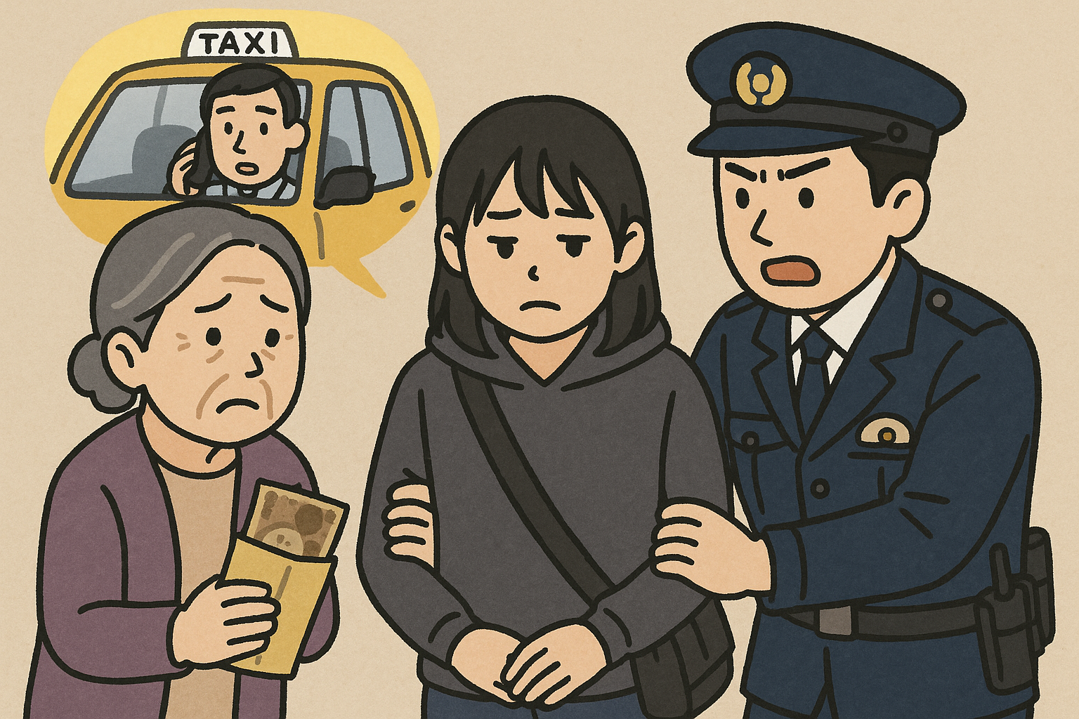 特殊詐欺「受け子」の高3女子逮捕 きっかけはタクシー運転手の…