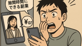 「隙間時間にできる副業」で60万円詐欺被害