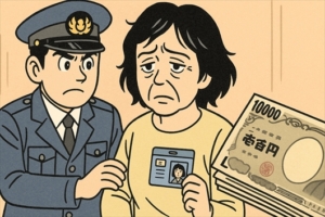 受け子で「固定給」40万円、「社員証」も所持 詐欺容疑で女を逮捕