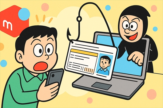 メルカリ、身分証の画像を狙う新たなフィッシング詐欺を確認 ユーザーに注意喚起