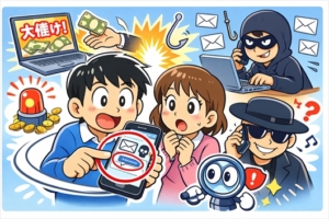 Androidなら「かこって検索」で詐欺検出可能に。怪しいメッセージを瞬時に判定！