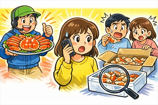 年末年始は急増する“カニカニ詐欺”にご用心「ぎっしりつまったお得なカニ」届いたら中身がスカスカ…