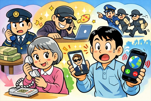 【音声あり】巧妙すぎる手口…警察官や有名人かたる詐欺