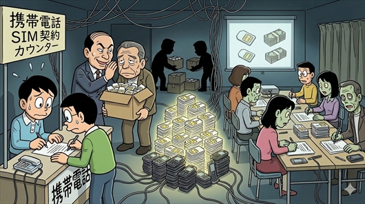 SIMカード不正契約容疑で3人逮捕 闇バイトで1000回線超開設か―警視庁
