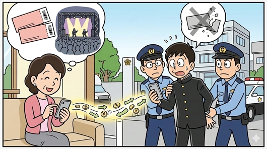 「ワンオク」チケット詐欺疑い 高校生を逮捕