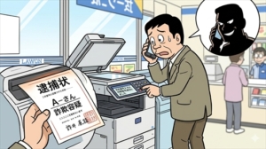「あなたが犯人である証拠を見せる」コンビニのマルチコピー機が悪用される新手口詐欺_指示された予約番号を入力するとコピー機から印刷されたのは“逮捕状”！…警察も警鐘鳴らす