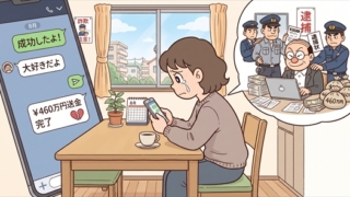 大好きだよ…女性会社員、460万円を失う「成功した」とメッセージあり、恋愛感情を抱いて6回送金した39歳 その後、男を逮捕…詐欺の疑い「全く知らない」