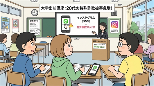 「特殊詐欺」20代の被害が急増 接触ツールはインスタが最多 大学生が対策を学ぶ