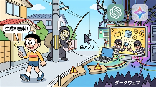 生成AI利用者を狙うネット詐欺が相次ぐ。偽アプリや「無料」の誘いから身を守るために