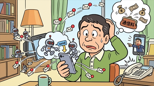 個人スマホ、bot化の標的に…乗っ取られ詐欺SMSを勝手に送信