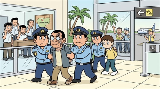 “顔タトゥー男”は詐欺グループのリーダー格か “ニセ警察官”詐欺未遂で男2人逮捕 カンボジアで共同生活送り繰り犯行繰り返したか